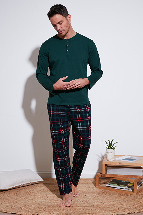 Erkek Pijama Takımı 6572003 YEŞİL