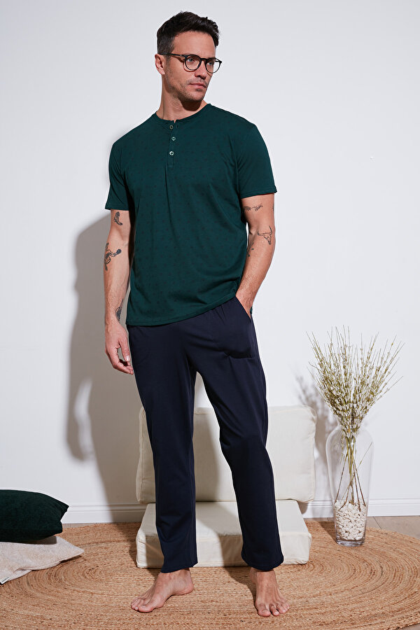 Erkek Pijama Takımı 6572009 YEŞİL