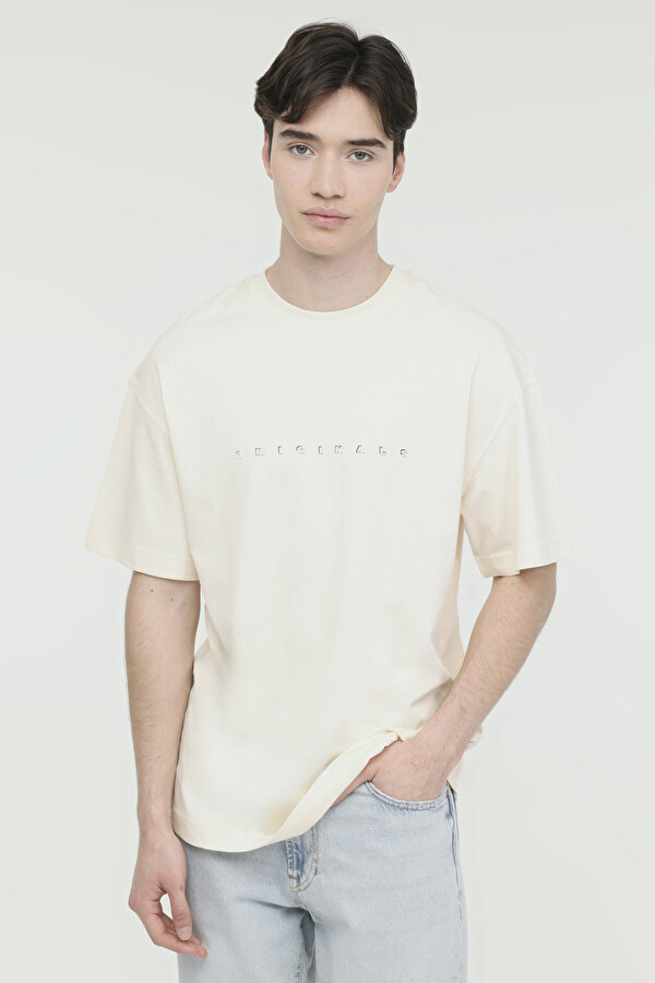 JOREASTER ACTIVITY TEE SS Krem Erkek Kısa Kol T-Shirt