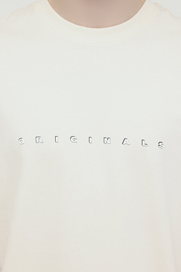 JOREASTER ACTIVITY TEE SS Krem Erkek Kısa Kol T-Shirt