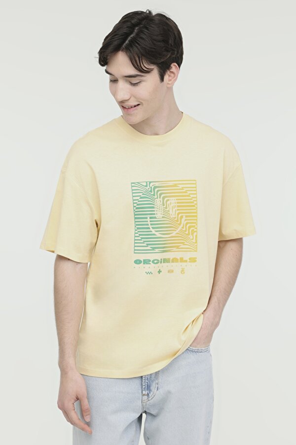 JORSCOPE TEE SS CREW NECK Sarı Erkek Kısa Kol T-Shirt