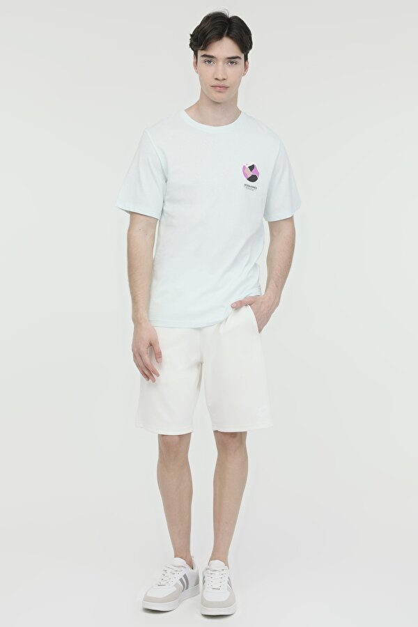 JORLAFAYETTE TEE SS CREW Mavi Erkek Kısa Kol T-Shirt