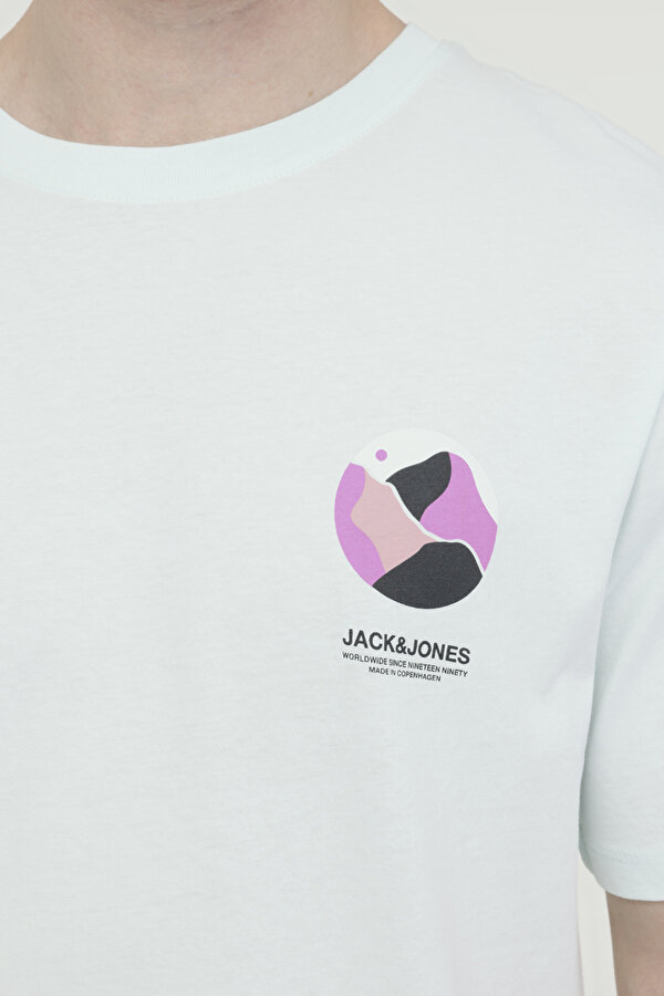 JORLAFAYETTE TEE SS CREW Mavi Erkek Kısa Kol T-Shirt