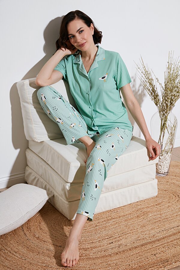 Bayan Pijama Takımı 65740102 MİNT