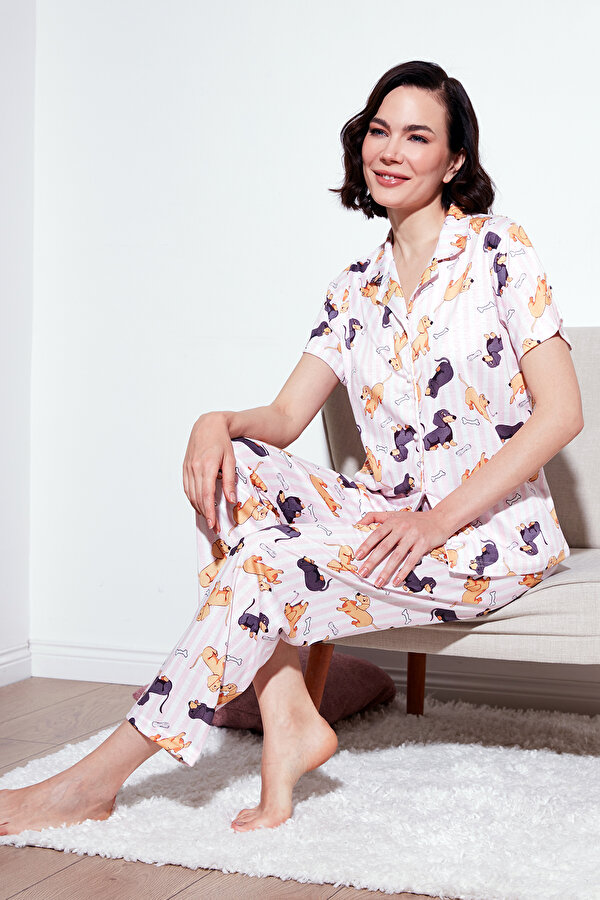 Bayan Pijama Takımı 6571010 PEMBE