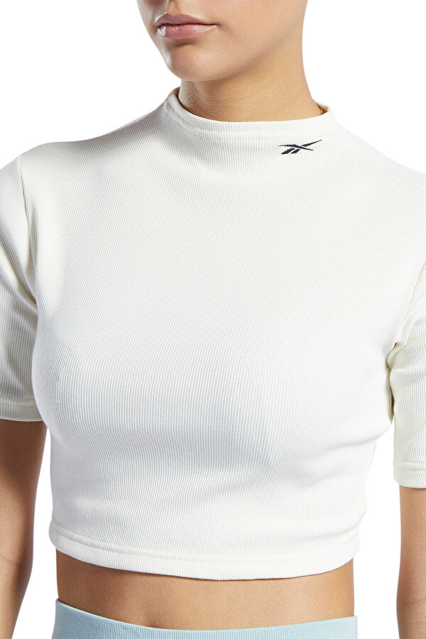 CL WDE SS RIB TIGHT WHITE Woman 054