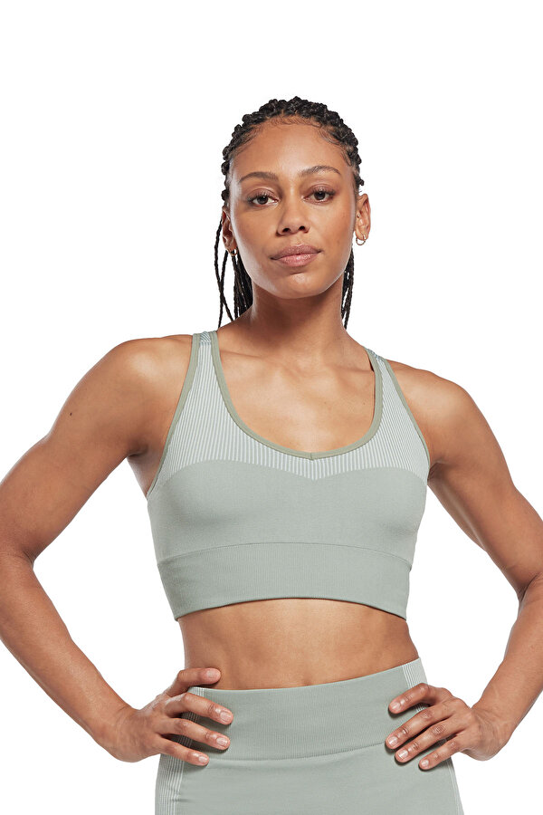 Reebok Yoga Seamless Sport Зеленый Женщина Топ