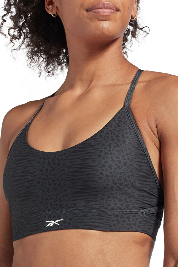 Reebok Lux Strappy Bra Aop Черный Женщина Топ