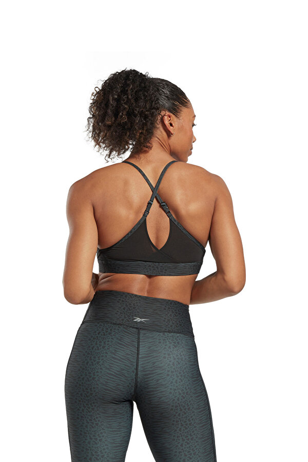 Reebok Lux Strappy Bra Aop Черный Женщина Топ