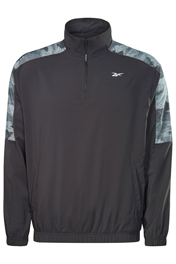 Reebok Train Camo 1/4 Zip Черный Мужчина Толстовка На Молнии