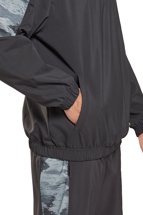 Reebok Train Camo 1/4 Zip Черный Мужчина Толстовка На Молнии