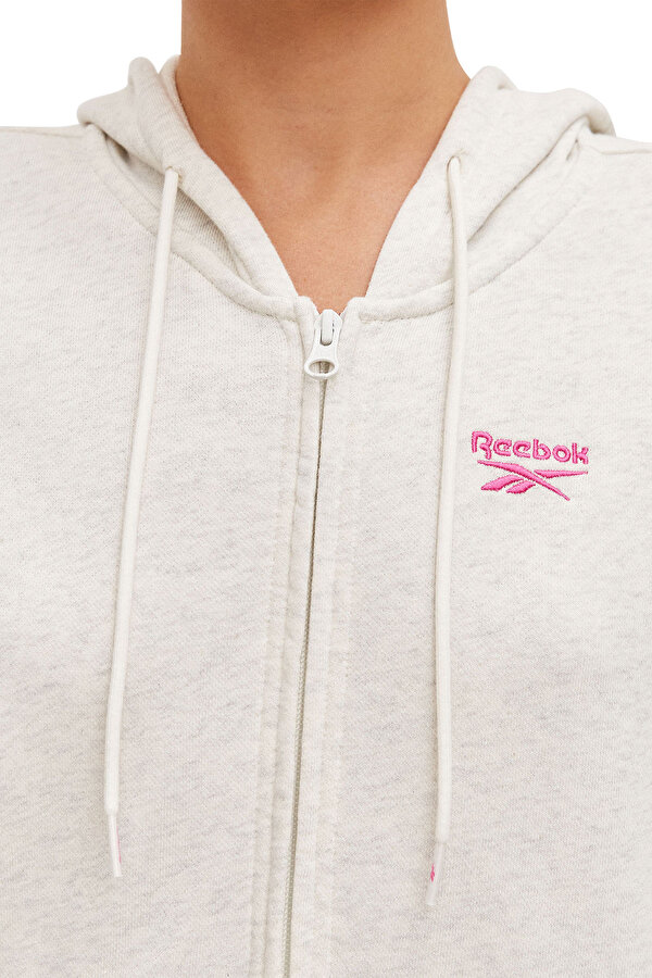 Reebok Ri Sl French Terry Fz Экрю 002 Женщина Толстовка На Молнии