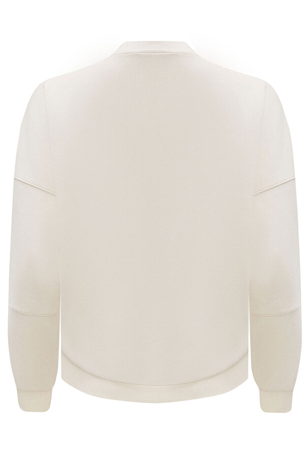 LUX OVERSIZED CREW ECRU Woman Sweatshirt