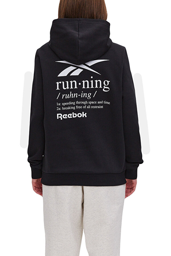 RUNNING GRAPHIC HOODIE BLACK Woman 449