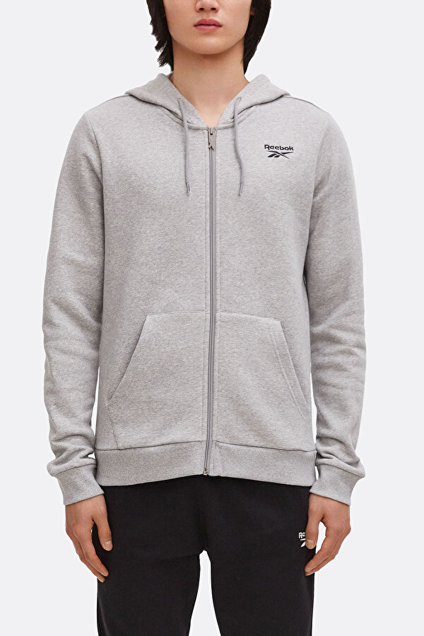 Reebok Reebok Identity Sl Fleece Серый 014 Мужчина Толстовка На Молнии