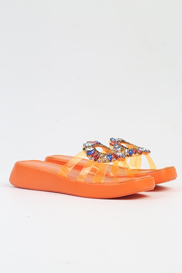 ® | PC-6916-3950 Turuncu-Kadın Terlik