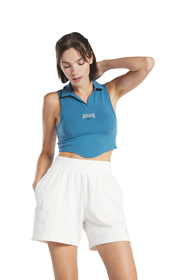 Reebok Varsity Tank Синий 008 Женщина Майка