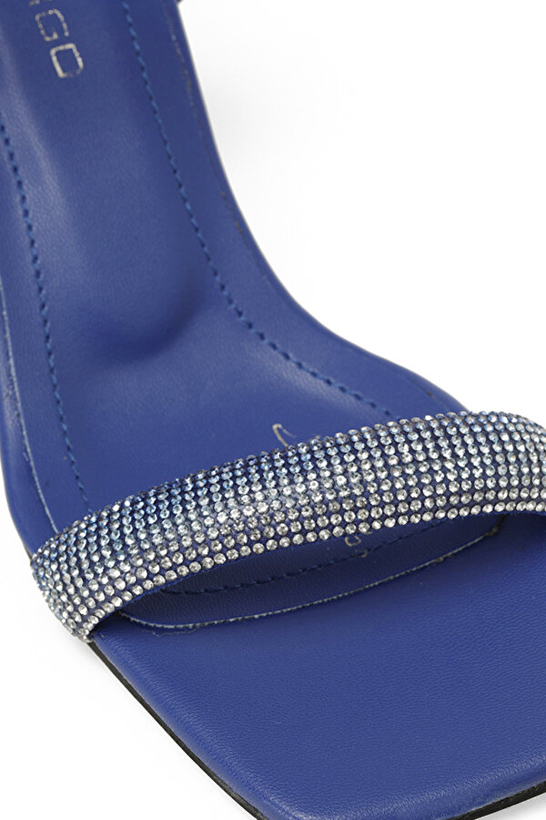 24S-114 4FX Mavi Kadın Topuklu Sandalet