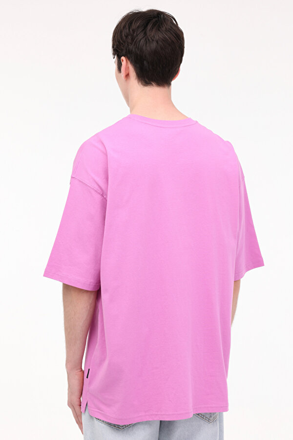 JORGRAND OVERSIZE TEE SS Mor Erkek Kısa Kol T-Shirt