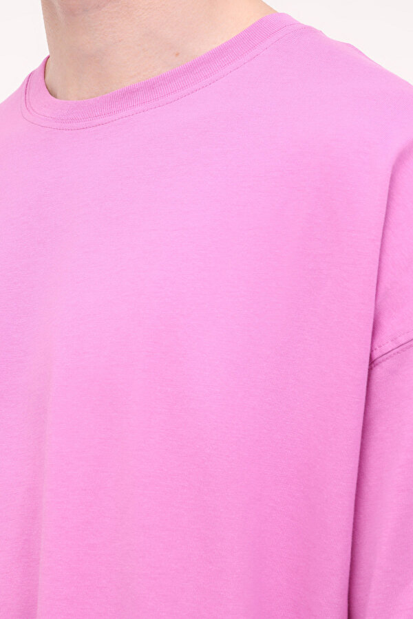 JORGRAND OVERSIZE TEE SS Mor Erkek Kısa Kol T-Shirt