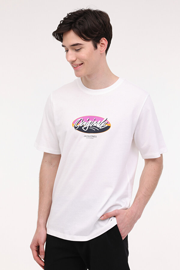 JORTAMPA TEE SS CREW NECK Beyaz Erkek Kısa Kol T-Shirt