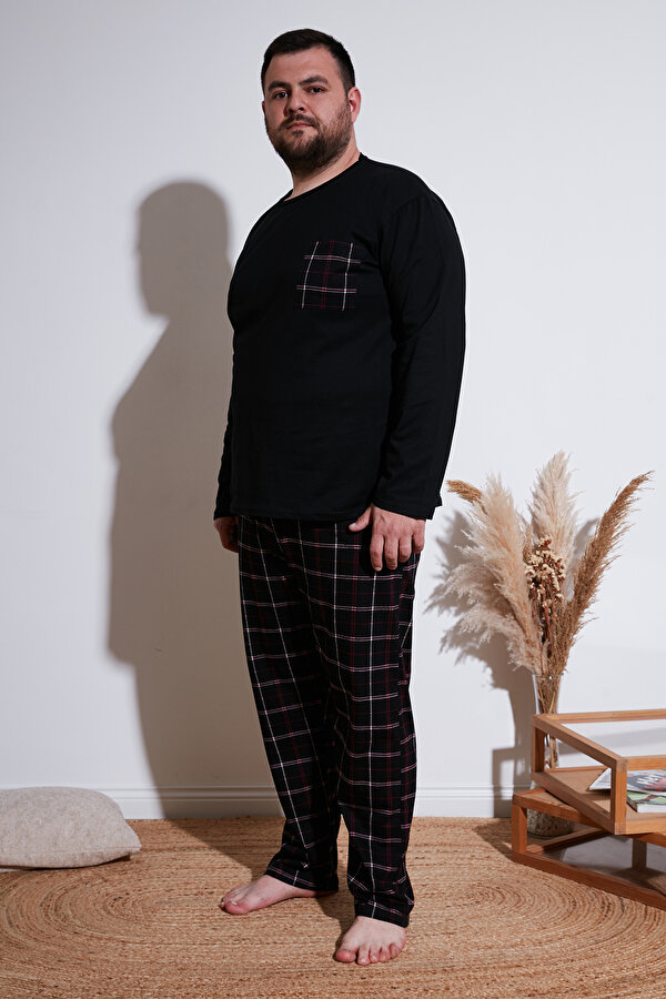 Erkek Pijama Takımı 6572001B SİYAH