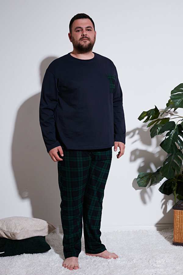 Erkek Pijama Takımı 6572001B LACİVERT