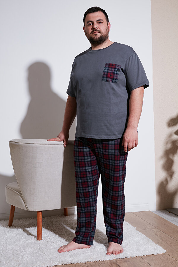 Erkek Pijama Takımı 6572002B ANTRASİT