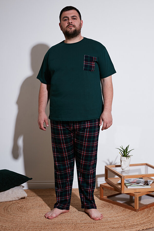 Erkek Pijama Takımı 6572002B YEŞİL