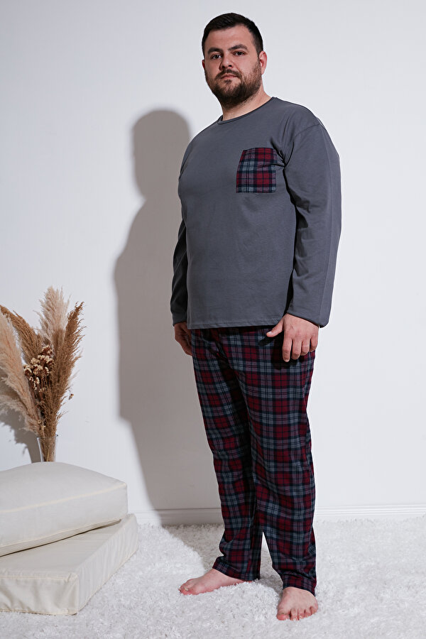 Erkek Pijama Takımı 6572001B ANTRASİT