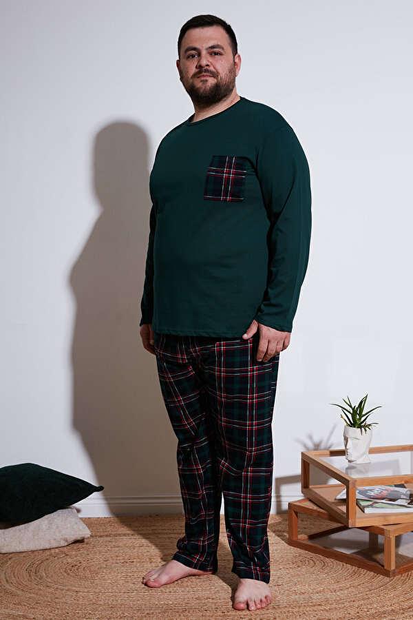 Erkek Pijama Takımı 6572001B YEŞİL
