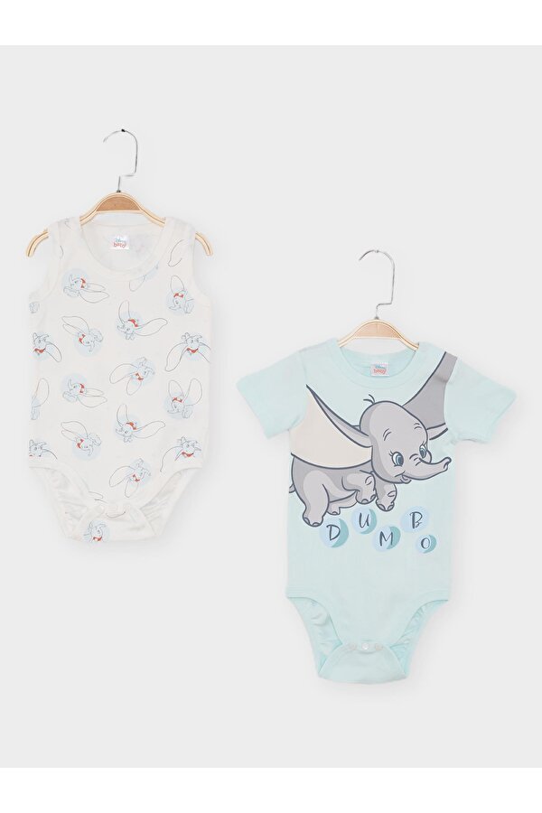Dumbo Lisanslı Erkek Bebek 2 li Body 21827
