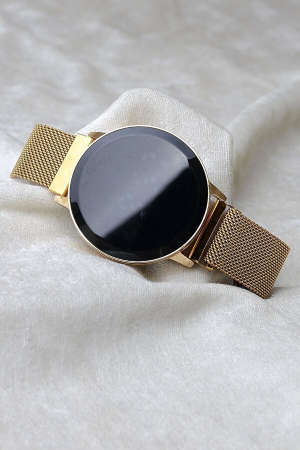 Unisex Gold Mıknatıslı Dokunmatik Kol Saati Xt250107