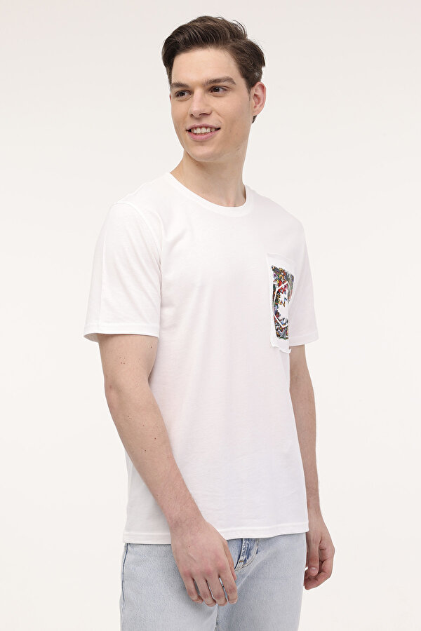 ML FIZZY 11ID343-072 4FX Beyaz Erkek Kısa Kol T-Shirt