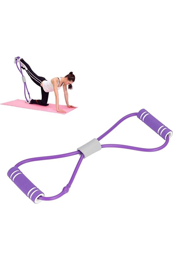 Dayanıklı Pilates Egzersiz Direnç Bandı Aerobik Yoga Plates Ayak Kol Spor Lastiği Squat Bant