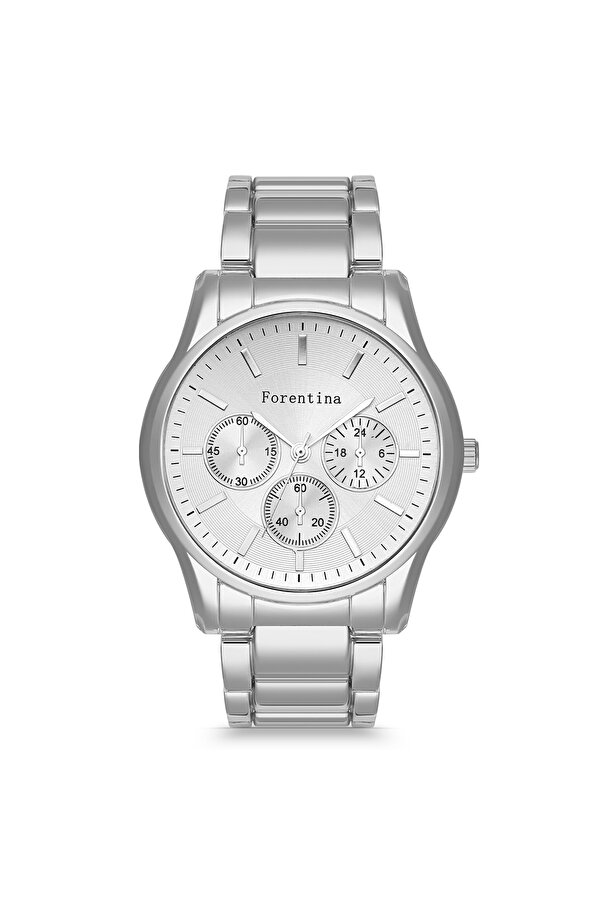 Özel Kadife Kutulu Gri Metal Erkek Kol Saati PS3461