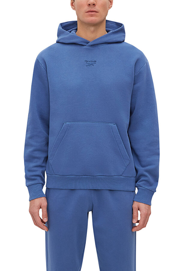 Reebok Ri Washed Oth Hood Синий 004 Мужчина Толстовка С Капюшоном