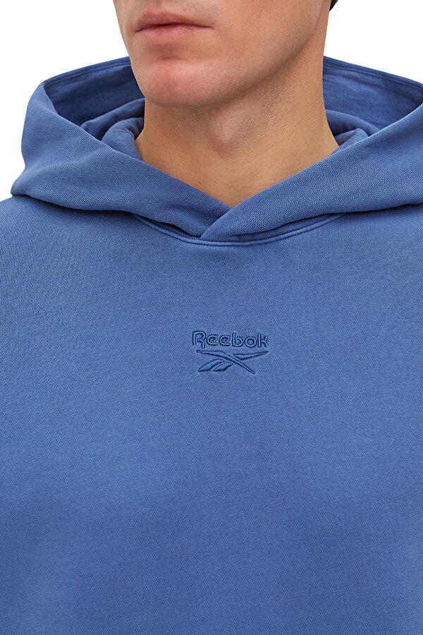 Reebok Ri Washed Oth Hood Синий 004 Мужчина Толстовка С Капюшоном
