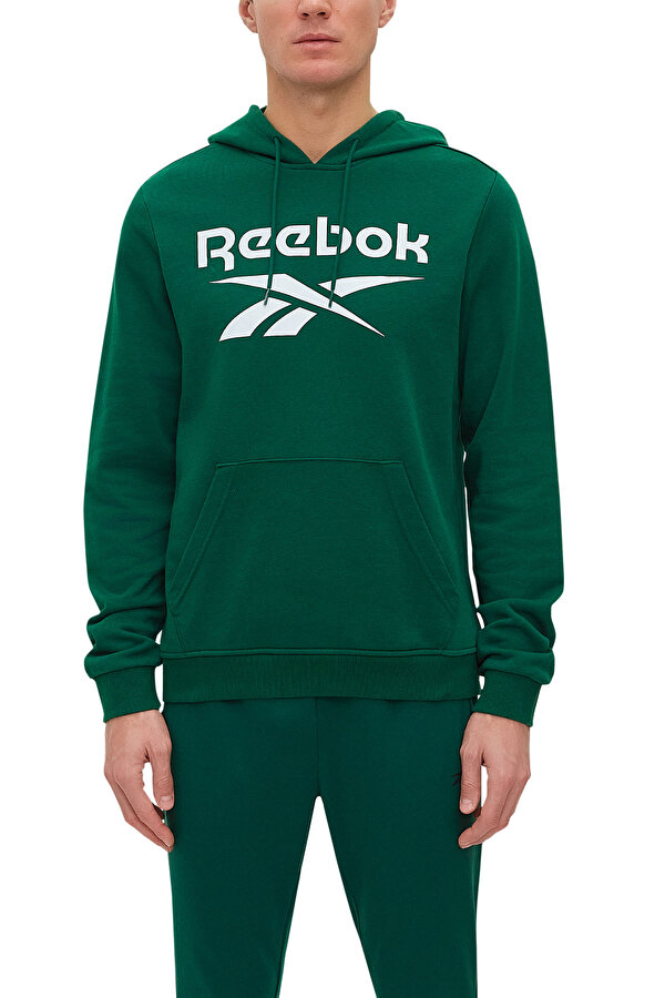 Reebok Reebok Identity Big Logo Зеленый 008 Мужчина Толстовка С Капюшоном