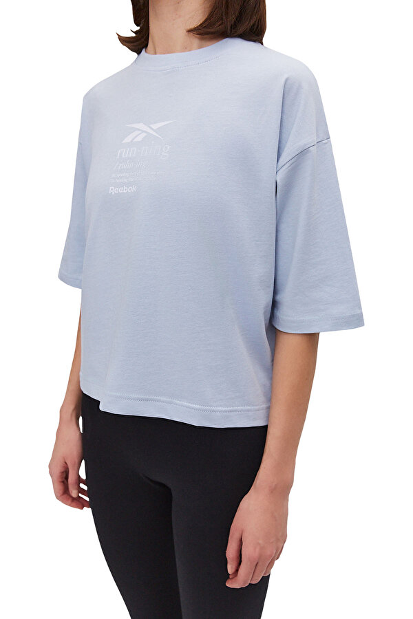 RUN GRAPHIC SS TEE L BLUE Woman 054