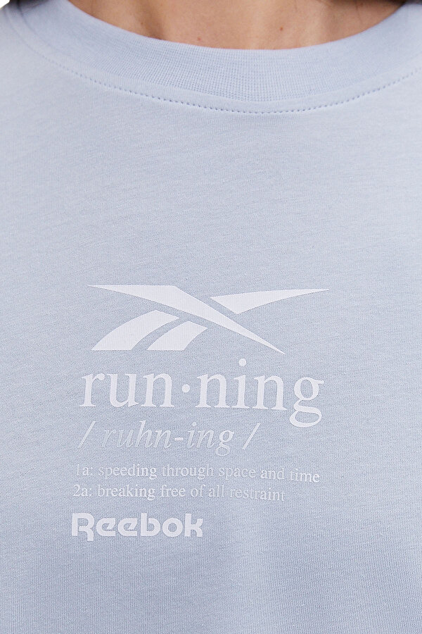 RUN GRAPHIC SS TEE L BLUE Woman 054