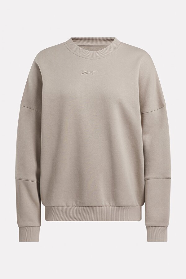 Reebok Lux Oversized Crew Серый 035 Женщина Джемпер