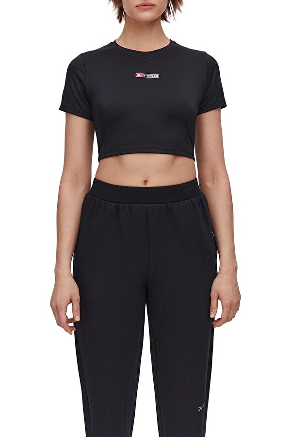 LUX BOLD CROP TEE BLACK Woman 054