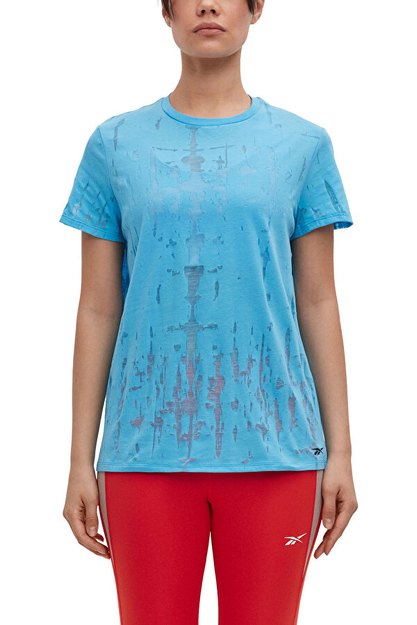BURNOUT TEE OCEAN BLUE Woman 054