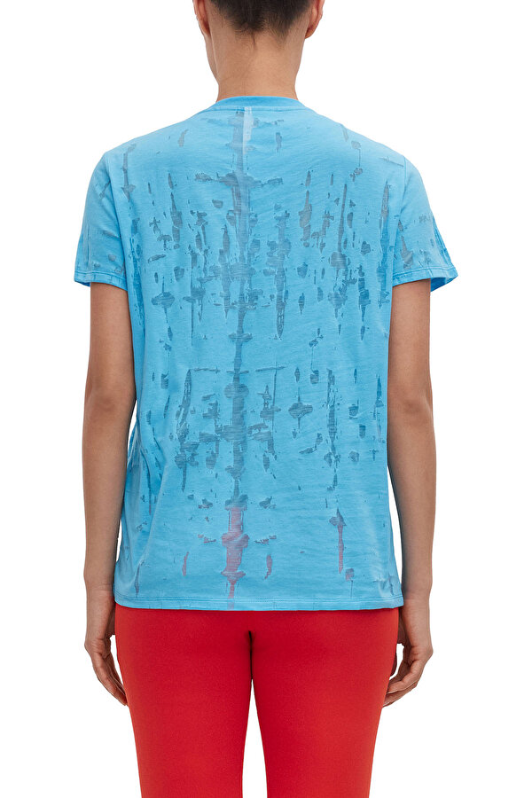 BURNOUT TEE OCEAN BLUE Woman 054