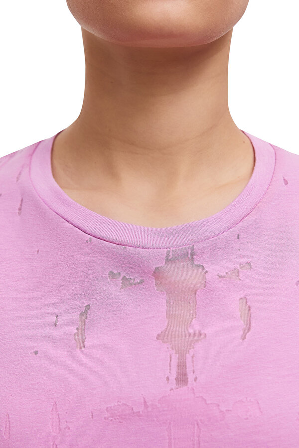 Reebok Burnout Tee Розовый 010 Женщина Футболка