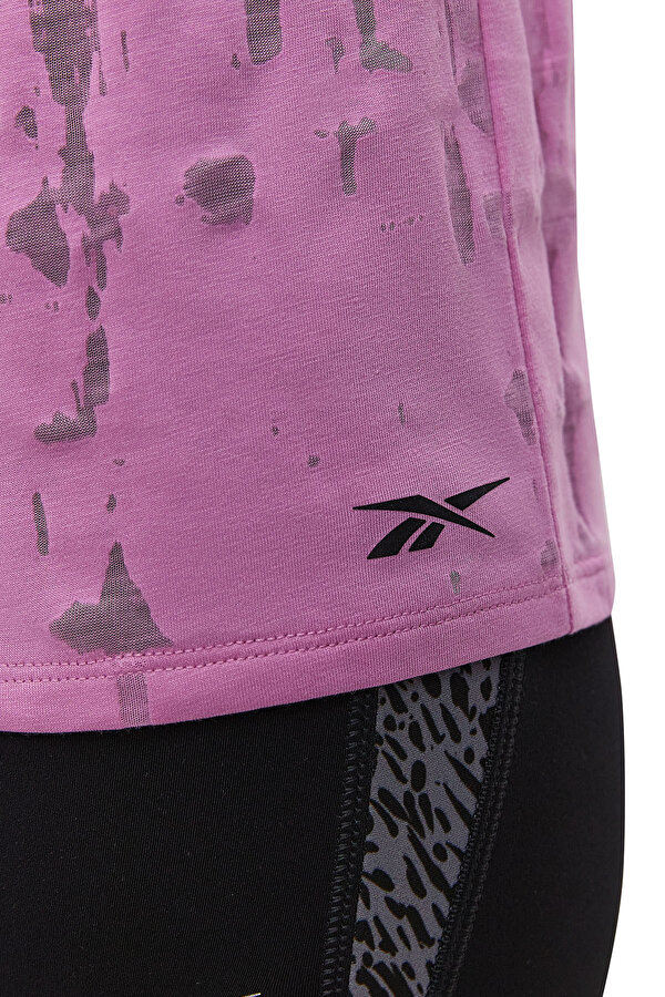 Reebok Burnout Tee Розовый 010 Женщина Футболка