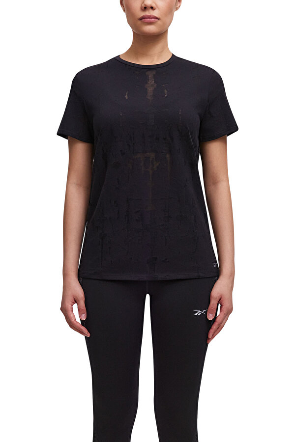 Reebok Burnout Tee Черный Женщина Футболка