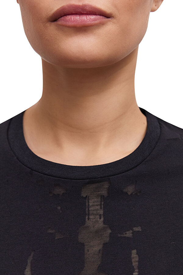 Reebok Burnout Tee Черный Женщина Футболка