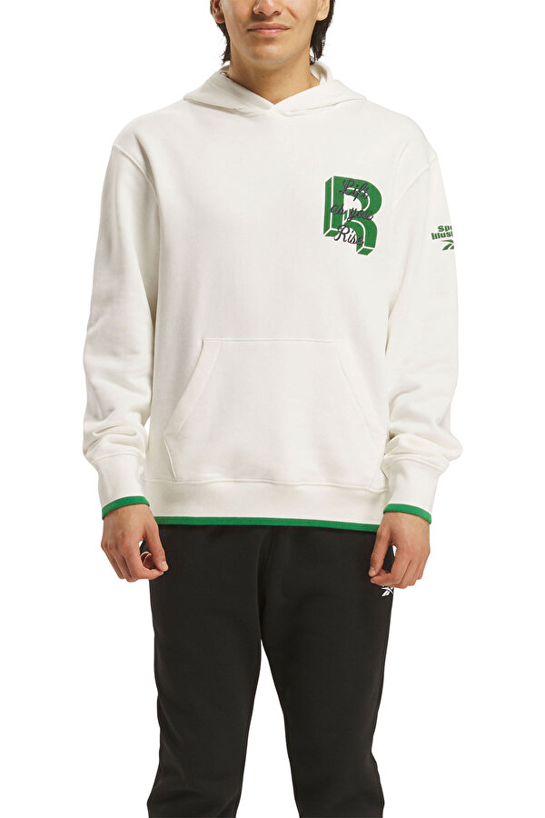 Reebok Hrn Si Hoodie Экрю Взрослый, Унисекс Толстовка С Капюшоном